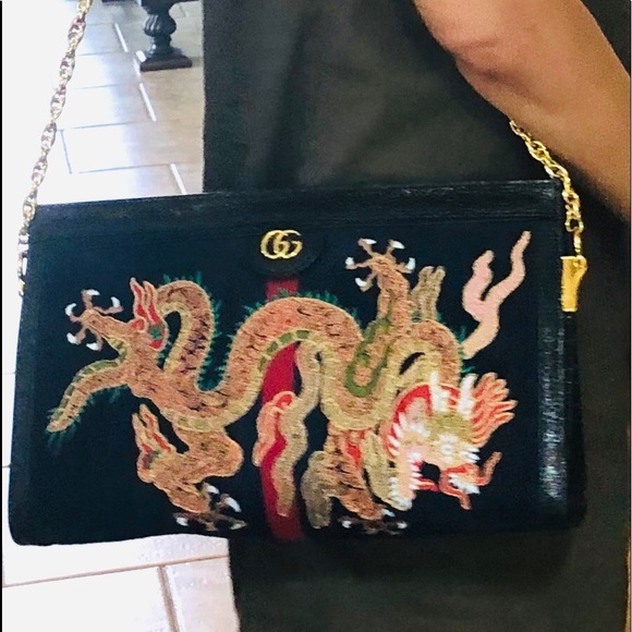 Gucci ophidia embroiled medium shoulder bag. Shows some light signs of wear. - Picture 4 of 10